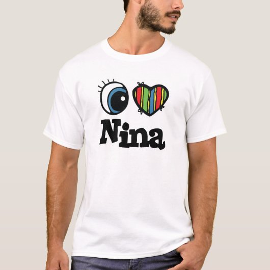 T-shirt J'aime Nina (Devant)