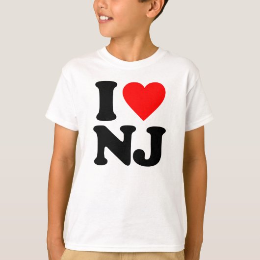 T-SHIRT J'AIME NJ (Devant)