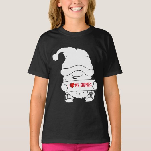 T-shirt J'aime Noël Gnomes (Devant)