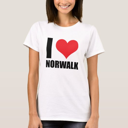 T-shirt J'aime Norwalk (Devant)