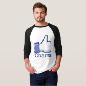 T-SHIRT J'AIME OBAMA (Devant entier)
