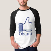 T-SHIRT J'AIME OBAMA (Devant)