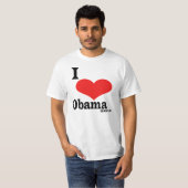 T-shirt J'aime Obama 2012 (Devant entier)