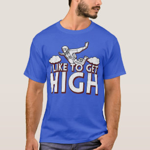 T-shirt J'Aime Obtenir Le Parachutage En Plein Air 1