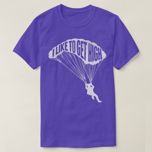 T-shirt J'Aime Obtenir Skydiver Parachutiste Skydive Pa (Design devant)