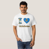 T-shirt J'aime Oklahoma (Devant entier)