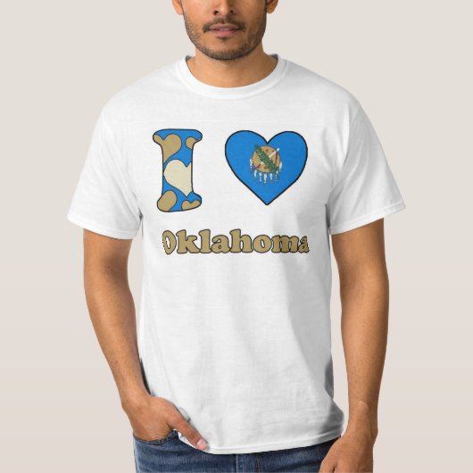 T-shirt J'aime Oklahoma (Devant)