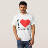 T-shirt j'aime Oktoberfest (Devant entier)