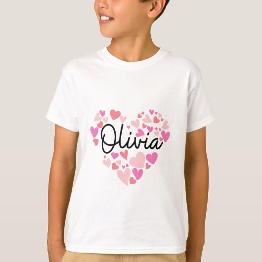 T-shirt J'aime Olivia (Devant)