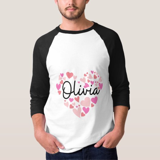 T-shirt J'aime Olivia (Devant)