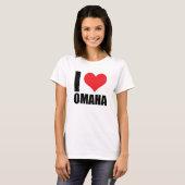 T-shirt J'aime Omaha (Devant entier)
