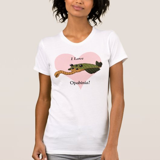 T-shirt J'aime Opabinia ! (Devant)