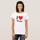 T-shirt j'aime oromo (Devant entier)