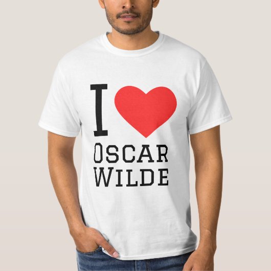 T-shirt j'aime Oscar wilde (Devant)