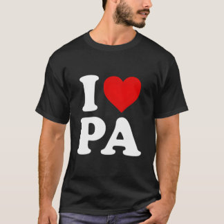 T-shirt J'aime Pa He Pennsylvanie