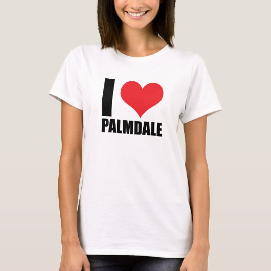 T-shirt J'aime Palmdale (Devant)