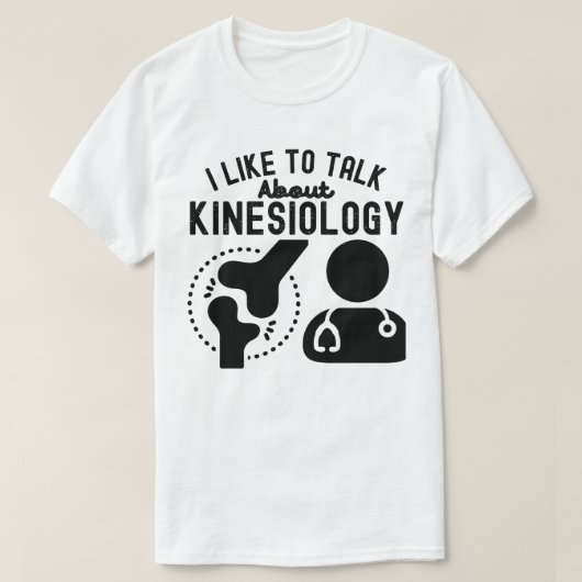T-shirt J'aime parler de kinésiologie (Design devant)