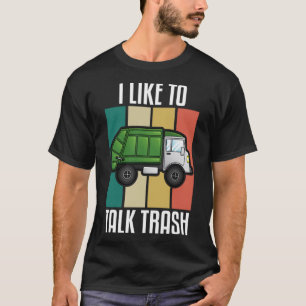 T-shirt J'Aime Parler Trash - Recycle Truck Lover Truck D