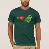 T-shirt J'aime Parrotlets Pacifique (le vert) (Devant)