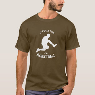 T-shirt J'aime pas, j'ai basket