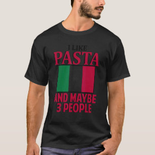 T-shirt J'aime Pasta Italie Culture italienne Italia Drape