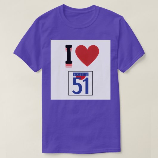 T-shirt J'aime Pastis (Design devant)