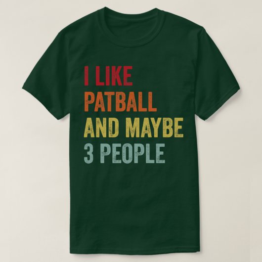 T-shirt J'Aime Patball Peut-Être 3 Personnes (Design devant)