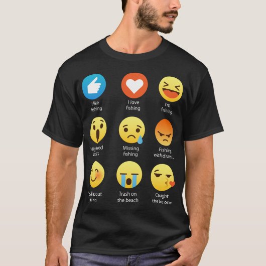 T-shirt J'aime pêcher la pièce en t de conception (Devant)