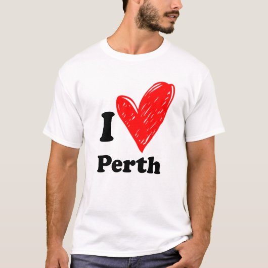T-shirt J'aime Perth (Devant)