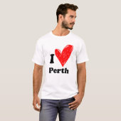 T-shirt J'aime Perth (Devant entier)