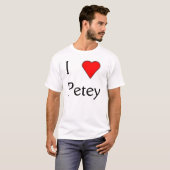 T-shirt J'aime Petey (Devant entier)