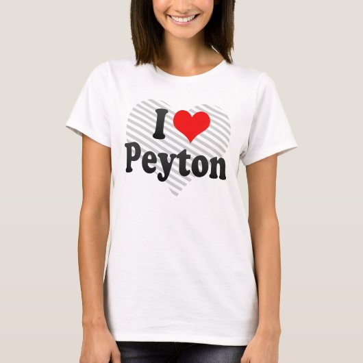 T-shirt J'aime Peyton (Devant)