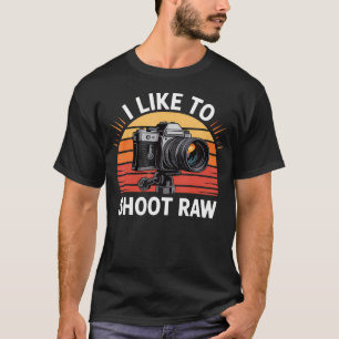 T-shirt J'aime photographier en brut Conception d'appareil