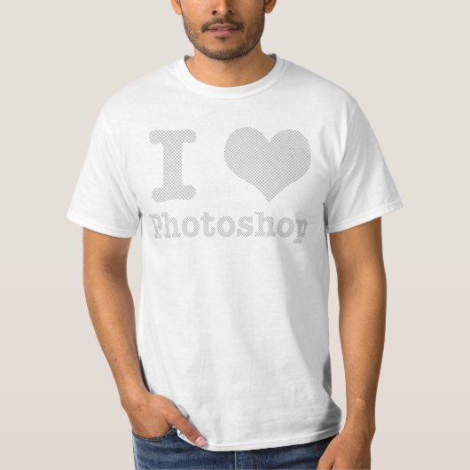 T-shirt J'aime Photoshop (Devant)