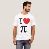 T-shirt J'aime pi (Devant entier)