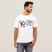 T-shirt J'aime pi (Devant entier)