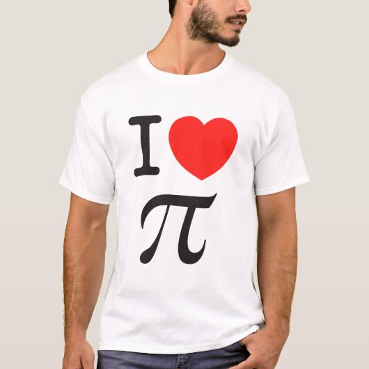 T-shirt J'aime pi (Devant)