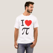 T-shirt J'aime pi (Devant entier)