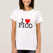 T-shirt J'aime Pico le Massachusetts (Devant)