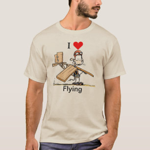 T-shirt J'aime piloter la chemise drôle