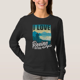 T-shirt J'Aime Pisser À L'Extérieur Randonnée Camping À L'