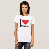 T-shirt J'aime Pittsburg (Devant entier)