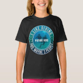 T-SHIRT J'AIME PLONGER ET PEUT-ÊTRE 3 PERSONNES PERSONNALI (Devant)