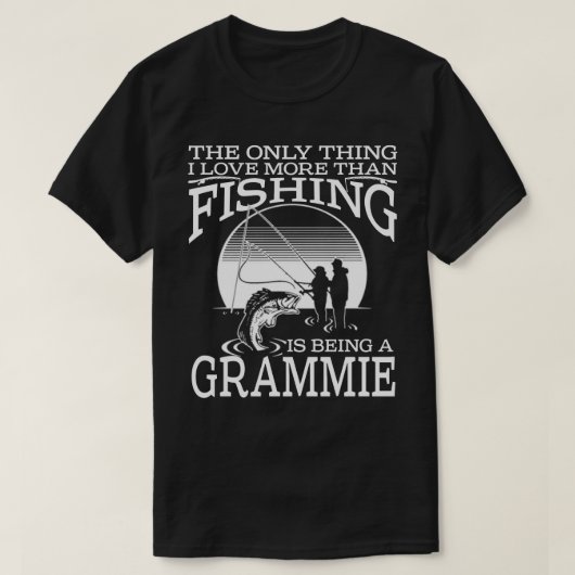 T-shirt J'Aime Plus Que La Pêche Est Un Père GRAMMIE (Design devant)