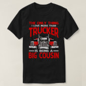 T-shirt J'Aime Plus Que Trucker Est Être Un GROS Graisse D (Design devant)