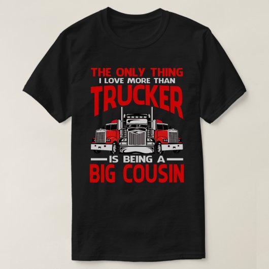 T-shirt J'Aime Plus Que Trucker Est Être Un GROS Graisse D (Design devant)