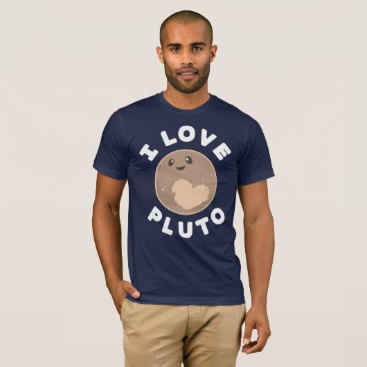T-shirt J'aime Pluton (Devant entier)
