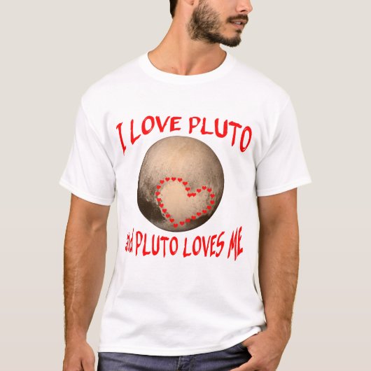 T-shirt J'aime Pluton et Pluton m'aime (Devant)