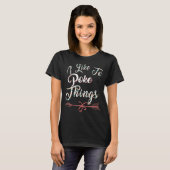 T-shirt J'Aime Poke Things Fencing Sarcasm Pun (Devant entier)