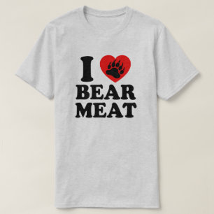 T-SHIRT J'AIME PORTER DE LA VIANDE.